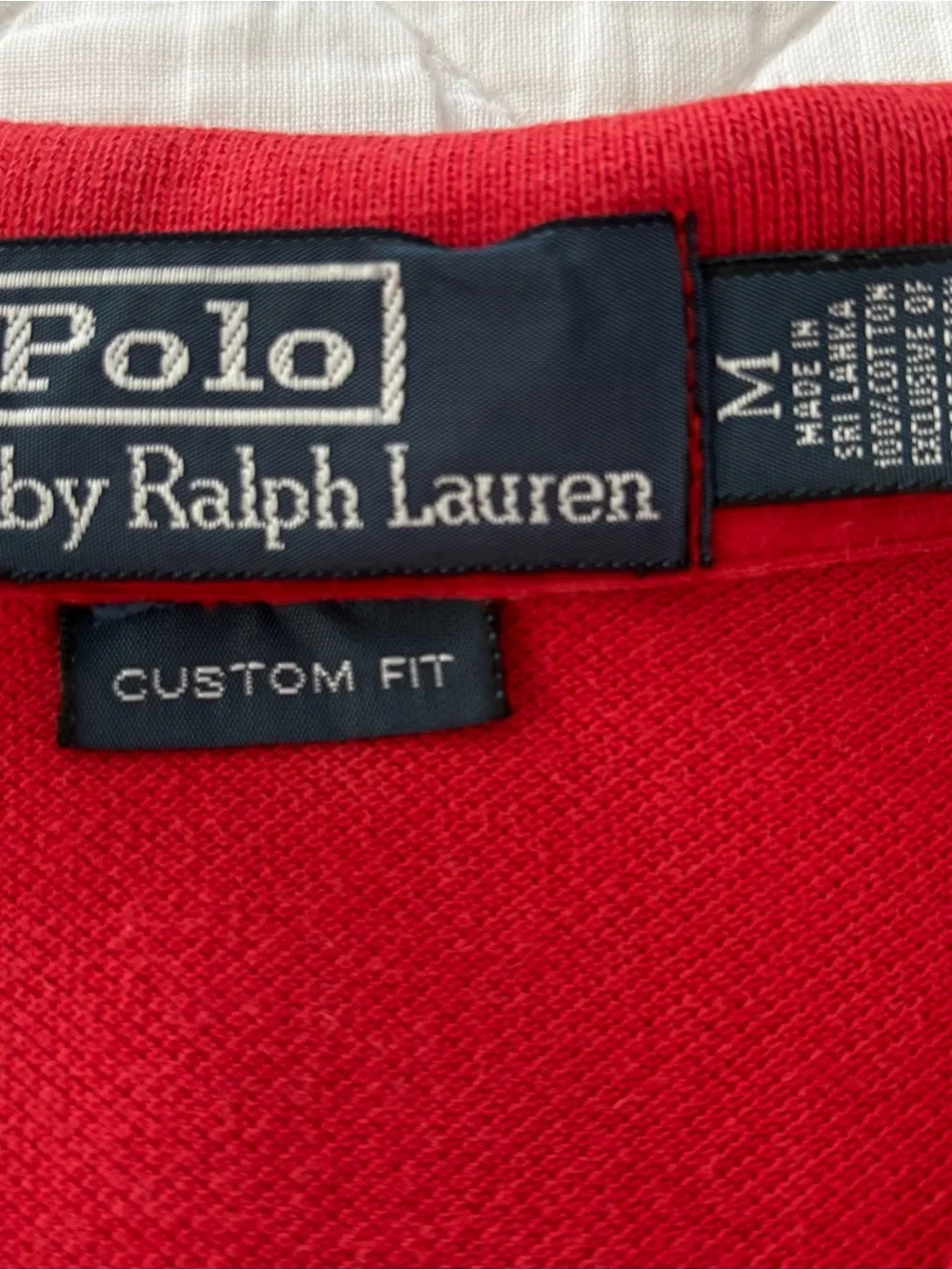 Ralph Lauren Red Polo with Navy Pony